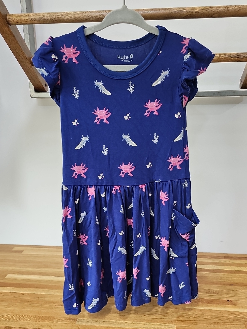Kyte Baby Pocket Dress in Axolotl